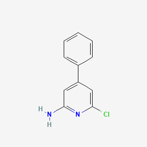 molecular formula C11H9ClN2 B1434526 6-Chloro-4-phenylpyridin-2-amine CAS No. 1211525-26-6