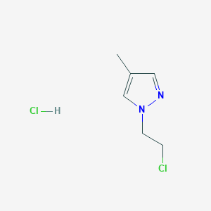1-(2-Chloroethyl)-4-methyl-1H-pyrazole hydrochloride