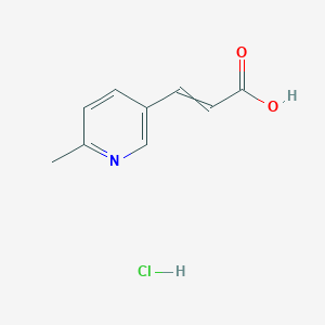 3-(6-Methylpyridin-3-yl)prop-2-enoic acid;hydrochloride