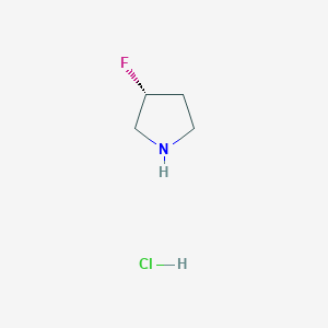 molecular formula C4H9ClFN B143454 (r)-3-Fluoropyrrolidine hydrochloride CAS No. 136725-55-8