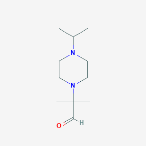 2-(4-Isopropylpiperazin-1-yl)-2-methylpropanal