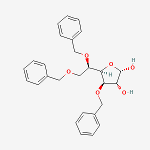 molecular formula C27H30O6 B1434550 3,5,6-Tri-O-benzyl-D-glucofuranose CAS No. 81969-62-2