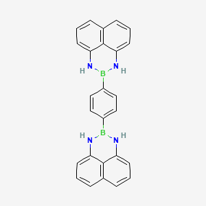 molecular formula C26H20B2N4 B1434557 1,4-Bis(1H-naphtho[1,8-de][1,3,2]diazaborinin-2(3H)-yl)benzene CAS No. 1254172-22-9