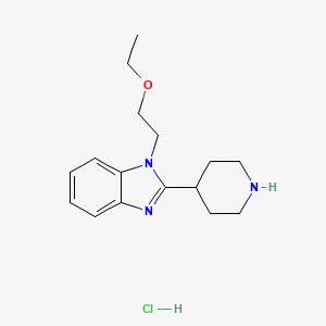 1-(2-Ethoxyethyl)-2-(piperidin-4-yl)-1H-benzo[d]imidazole hydrochloride