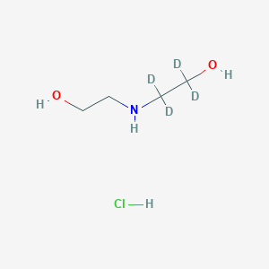 molecular formula C4H12ClNO2 B1434561 Bis(2-hydroxyethyl)-1,1,2,2-D4-amine CAS No. 352431-07-3