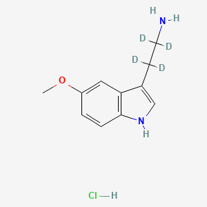 molecular formula C11H15ClN2O B1434563 5-Methoxytryptamine-alpha,alpha,beta,beta-D4 HCl CAS No. 66521-35-5