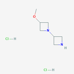 molecular formula C7H16Cl2N2O B1434566 3-Methoxy-1,3'-biazetidine dihydrochloride CAS No. 2097953-67-6