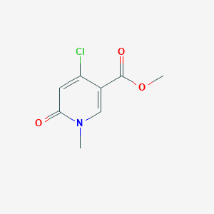 molecular formula C8H8ClNO3 B1434569 Methyl 4-chloro-1-methyl-6-oxo-1,6-dihydropyridine-3-carboxylate CAS No. 1394014-67-5