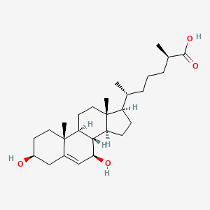 (2R,6R)-6-[(3S,7R,8S,9S,10R,13R,14S,17R)-3,7-Dihydroxy-10,13-dimethyl-2,3,4,7,8,9,11,12,14,15,16,17-dodecahydro-1H-cyclopenta[a]phenanthren-17-yl]-2-methylheptanoic acid