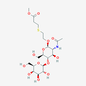 Carbomethoxyethylthioethyl 2-acetamido-2-deoxy-4-O-(B-D-galactopyranosyl)-B-D-glucopyranoside