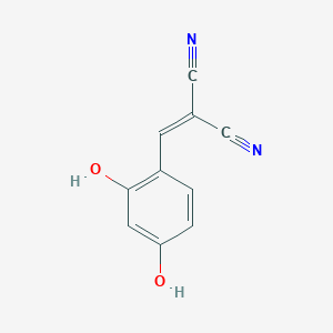 molecular formula C10H6N2O2 B14345938 Propanedinitrile, [(2,4-dihydroxyphenyl)methylene]- CAS No. 92279-39-5