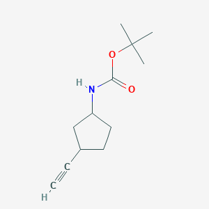 molecular formula C12H19NO2 B1434605 Tert-butyl (3-ethynylcyclopentyl)carbamate CAS No. 1823497-00-2