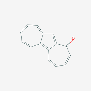 molecular formula C15H10O B14346087 1H-Cyclohepta[A]azulen-1-one CAS No. 92573-94-9