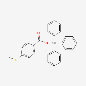 molecular formula C26H22O2SSn B14346099 {[4-(Methylsulfanyl)benzoyl]oxy}(triphenyl)stannane CAS No. 91266-59-0