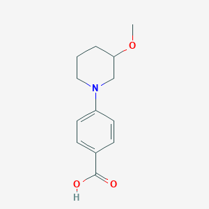 molecular formula C13H17NO3 B1434610 4-(3-Methoxypiperidin-1-yl)benzoic acid CAS No. 1955524-19-2