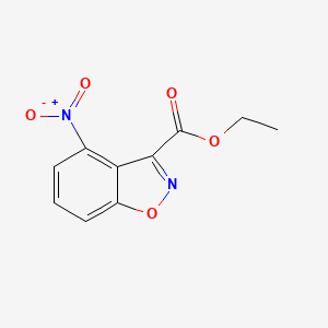 molecular formula C10H8N2O5 B1434612 Ethyl 4-nitrobenzo[d]isoxazole-3-carboxylate CAS No. 1352396-63-4