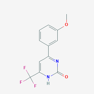 molecular formula C12H9F3N2O2 B1434613 4-(3-Methoxyphenyl)-6-(trifluoromethyl)pyrimidin-2(1h)-one CAS No. 1225573-88-5