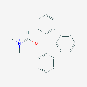 molecular formula C22H22NO+ B14346181 N,N-Dimethyl(triphenylmethoxy)methaniminium CAS No. 93398-12-0