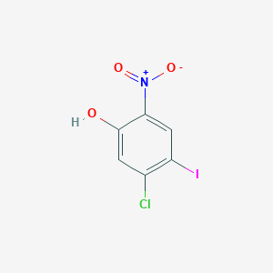 molecular formula C6H3ClINO3 B1434628 5-Chloro-4-iodo-2-nitrophenol CAS No. 1037298-07-9