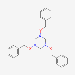 molecular formula C24H27N3O3 B14346280 1,3,5-Tris(benzyloxy)-1,3,5-triazinane CAS No. 93102-09-1
