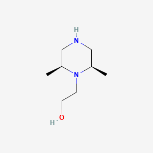molecular formula C8H18N2O B1434631 2-((2S,6R)-2,6-dimethylpiperazin-1-yl)ethanol CAS No. 1258073-92-5