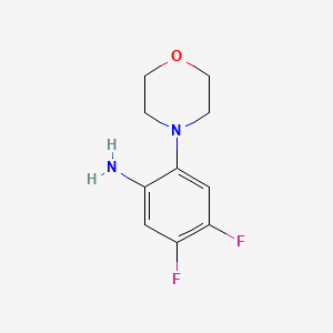 molecular formula C10H12F2N2O B1434636 4,5-二氟-2-(吗啉-4-基)苯胺 CAS No. 1803603-89-5