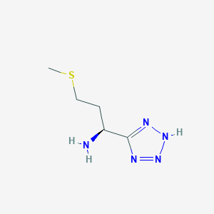 molecular formula C5H11N5S B1434644 5-[(S)-1-Amino-3-(methylthio)propyl]-2H-tetrazole CAS No. 1379445-26-7