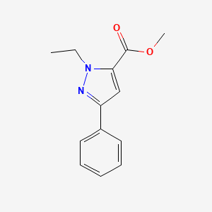molecular formula C13H14N2O2 B1434646 methyl 1-ethyl-3-phenyl-1H-pyrazole-5-carboxylate CAS No. 1202030-69-0