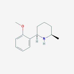 molecular formula C13H19NO B1434647 (2R,6R)-2-(2-methoxyphenyl)-6-methylpiperidine CAS No. 1808707-76-7