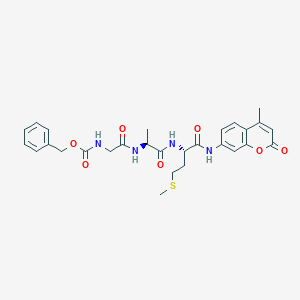 molecular formula C28H32N4O7S B1434654 Z-Gly-Ala-Met-AMC CAS No. 201928-39-4