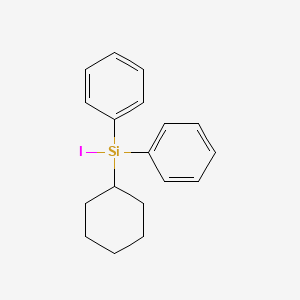 molecular formula C18H21ISi B14346583 Cyclohexyl(iodo)diphenylsilane CAS No. 90292-72-1