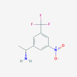 B1434662 (1R)-1-[3-nitro-5-(trifluoromethyl)phenyl]ethylamine CAS No. 1213678-78-4