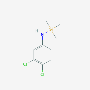 molecular formula C9H13Cl2NSi B14346668 N-(3,4-Dichlorophenyl)-1,1,1-trimethylsilanamine CAS No. 92463-42-8