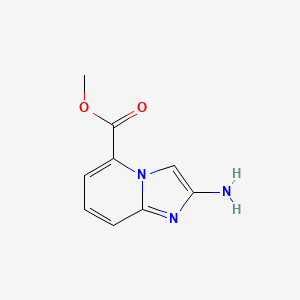 molecular formula C9H9N3O2 B1434677 Methyl 2-aminoimidazo[1,2-a]pyridine-5-carboxylate CAS No. 1803609-76-8