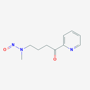molecular formula C10H13N3O2 B14346771 N-Methyl-N-[4-oxo-4-(pyridin-2-yl)butyl]nitrous amide CAS No. 93065-06-6