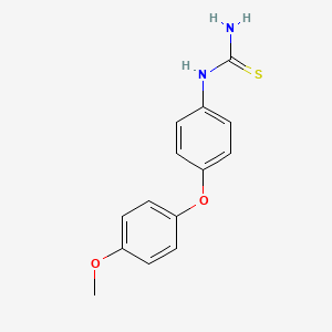 molecular formula C14H14N2O2S B1434683 1-(4-(4-Methoxyphenoxy)phenyl)thiourea CAS No. 1159981-22-2