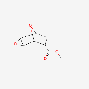 molecular formula C9H12O4 B14346841 Ethyl 3,8-dioxatricyclo[3.2.1.02,4]octane-6-carboxylate CAS No. 90673-92-0