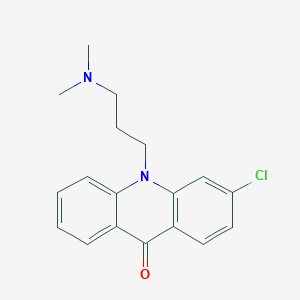 molecular formula C18H19ClN2O B1434687 3-Chloro-10-[3-(dimethylamino)propyl]-9-acridanone CAS No. 1783028-21-6