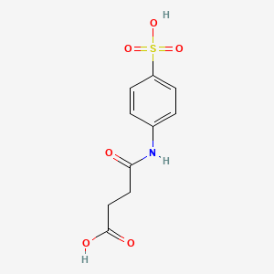 molecular formula C10H11NO6S B14346878 4-Oxo-4-(4-sulfoanilino)butanoic acid CAS No. 93393-50-1
