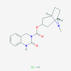 molecular formula C17H21N3O3.ClH B143469 DAU 5884 hydrochloride CAS No. 131780-47-7