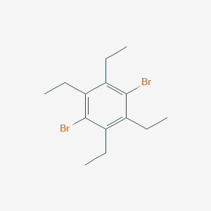 molecular formula C14H20Br2 B14346909 1,4-Dibromo-2,3,5,6-tetraethylbenzene CAS No. 92299-38-2