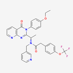 molecular formula C32H28F3N5O4 B1434693 AMG 487 S-enantiomer CAS No. 473720-30-8