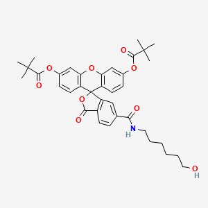 molecular formula C37H41NO9 B1434696 N-(6-Hydroxyhexyl)-6-carboxamidofluorescein dipivalate CAS No. 467455-27-2