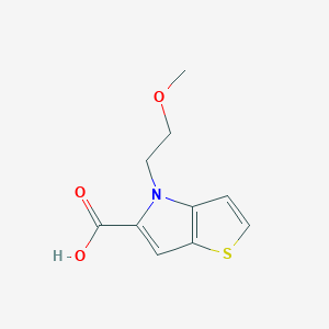 molecular formula C10H11NO3S B1434703 4-(2-methoxyethyl)-4H-thieno[3,2-b]pyrrole-5-carboxylic acid CAS No. 1708428-02-7