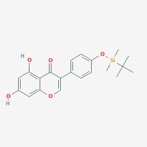 molecular formula C21H24O5Si B143472 4'-O-叔丁基二甲基甲硅烷基染料木黄酮 CAS No. 470666-97-8