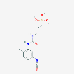 molecular formula C18H29N3O5Si B14347427 N-(5-Isocyanato-2-methylphenyl)-N'-[3-(triethoxysilyl)propyl]urea CAS No. 93346-25-9