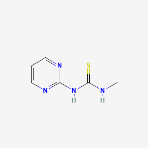 molecular formula C6H8N4S B14347571 N-Methyl-N'-pyrimidin-2-ylthiourea CAS No. 92834-25-8