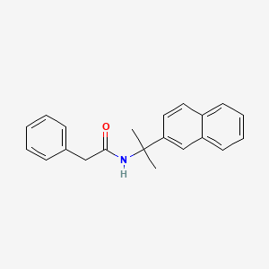 molecular formula C21H21NO B14347759 N-[2-(Naphthalen-2-yl)propan-2-yl]-2-phenylacetamide CAS No. 90299-05-1