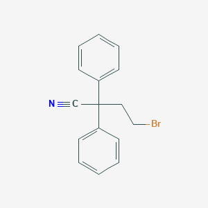 molecular formula C16H14BrN B143478 4-Bromo-2,2-diphenylbutyronitrile CAS No. 39186-58-8