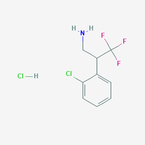 2-(2-Chlorophenyl)-3,3,3-trifluoropropan-1-amine hydrochloride